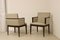 Beige Chiné Fabric Cube Armchairs, Set of 2 17