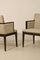 Beige Chiné Fabric Cube Armchairs, Set of 2 5