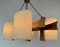 Scandinavian Teak and Acrylic Granite Hanging Lamp, 1960s 13
