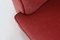 Art Deco Red Upholstery Armchairs, 1930, Set of 3, Image 6
