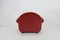 Art Deco Red Upholstery Armchairs, 1930, Set of 3, Image 12
