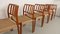 Model 83 Dining Chairs in Teak by Niels Otto Møller for J.L. Møllers, Set of 6 8