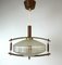 Mid-Century Teak and Glass Hanging Lamp, 1960s 2