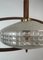 Lámpara colgante Mid-Century de teca y vidrio, años 60, Imagen 10