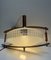 Lámpara colgante Mid-Century de teca y vidrio, años 60, Imagen 15