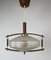 Mid-Century Teak and Glass Hanging Lamp, 1960s 16