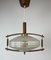 Mid-Century Teak and Glass Hanging Lamp, 1960s, Image 16