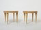 Neoclassical Gueridon Sycamore Brass Tables by André Arbus, 1940s, Set of 2, Image 10