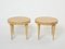 Neoclassical Gueridon Sycamore Brass Tables by André Arbus, 1940s, Set of 2 13