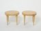 Neoclassical Gueridon Sycamore Brass Tables by André Arbus, 1940s, Set of 2, Image 13