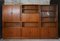 Mid-Century Danish Teak Tambour Door Wall Units Shelving Units Bookcase by Dyrlund, 1970, Set of 3 19