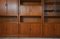 Mid-Century Danish Teak Tambour Door Wall Units Shelving Units Bookcase by Dyrlund, 1970, Set of 3 4