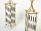 French Bamboo Brass Lantern Lamps from Maison Baguès, 1960s, Set of 2, Image 8
