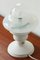 Lámpara de mesa blanca, años 70, Imagen 4
