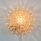 Mid-Century Amber Bubble Glass Flush Mount or Wall Lamp attributed to Helena Tynell for Limburg, Germany, 1970s 5