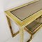 Vintage Brass and Glass Console Table, 1970s, Image 4