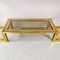 Vintage Brass and Glass Console Table, 1970s, Image 5