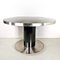 Runder Vintage Tisch aus schwarzem Laminat & Stahl von Mario Sabot, 1970er 1