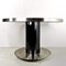 Vintage Black Laminate & Steel Round Table from Mario Sabot, 1970s 2