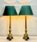 Mid-Century Empire Tole Column Lamps, 1950s, Set of 2, Image 6