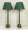 Mid-Century Empire Tole Column Lamps, 1950s, Set of 2, Image 1