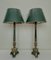 Mid-Century Empire Tole Column Lamps, 1950s, Set of 2 2