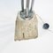 Italian Floor Lamp in Travertine and Chrome, 1970s, Image 5