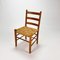 Mid-Century Side Chair in Pine and Papercord, 1960s 1