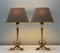 Petites Lampes de Bureau en Laiton et Marbre avec Pieds de Dauphin, France, 1960s, Set de 2 6