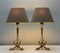 Small French Brass & Marble Table Lamps with Dolphin-Feet, 1960s, Set of 2 6
