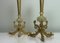 Small French Brass & Marble Table Lamps with Dolphin-Feet, 1960s, Set of 2 15