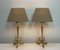 Small French Brass & Marble Table Lamps with Dolphin-Feet, 1960s, Set of 2 12