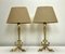 Small French Brass & Marble Table Lamps with Dolphin-Feet, 1960s, Set of 2 13