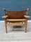 Vintage Chair in Cow Leather by Erling Jensen, 1960 5