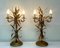 Gilt Sheaf of Wheat Table Lamps attributed to Hans Kögl, 1960s, Set of 2 7