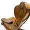 Brutalist Lounge Chair in Oak and Leather, 1970s 7