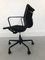 Black EA 117 Swivel Chair in Aluminum by Charles & Ray Eames for Vitra 9