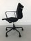 Black EA 117 Swivel Chair in Aluminum by Charles & Ray Eames for Vitra, Image 9