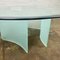 Coffee Table in Glass with Wave Legs 3