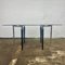 Dining Table in Glass with Black Legs 1