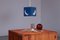 Lámpara colgante Cube de metal azul de Shogo Suzuki para Orno Stockmann, años 60, Imagen 3