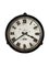 Horloge Murale Industrielle Vintage en Fonte, Angleterre, 1930s 1