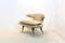 Gold Fabric and Walnut Horn Model Chair from Karpen of California, Image 12