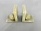 Mid-Century Alabaster Marble Bookends, 1950s, Set of 2 3