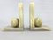 Mid-Century Alabaster Marble Bookends, 1950s, Set of 2 2