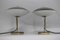 Glass and Brass UFO Table Lamps, Czechoslovakia, 1970s, Set of 2, Image 2