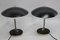 Glass and Brass UFO Table Lamps, Czechoslovakia, 1970s, Set of 2 1