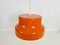 German Space Age Bumling Pendant Lamp in Orange, 1970s, Image 3