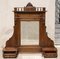 Late-19th Century Italian Veneered Walnut Stand Mirror with Drawers & Selvage, Image 2