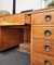 Mid-Century Modern Italian Walnut, Brass & Glass Writing Desk, 1950s 7